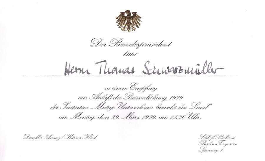 Einladung vom Bundespräsident